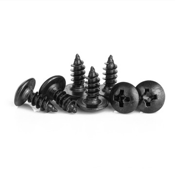 Black Oxide M3 M3.5 M4 Phillips Truss Head Wood Screw Carbon Steel Self Tapping Screw